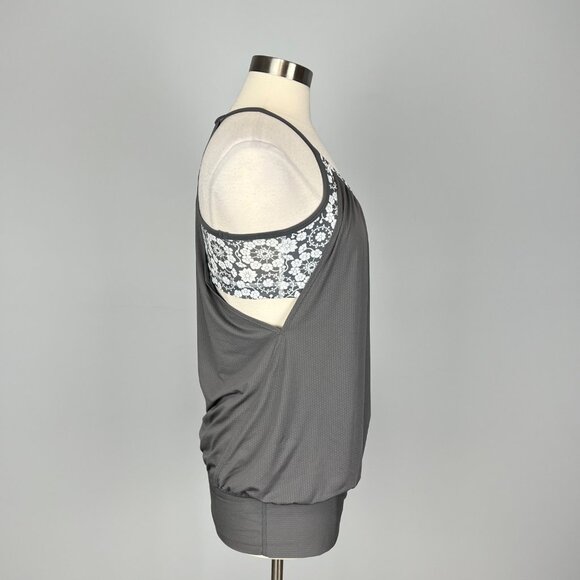 Lululemon Womens No Limits Tank Top Gray Soot Light Twiggy Printed Nimbus size 8 - Picture 8 of 16